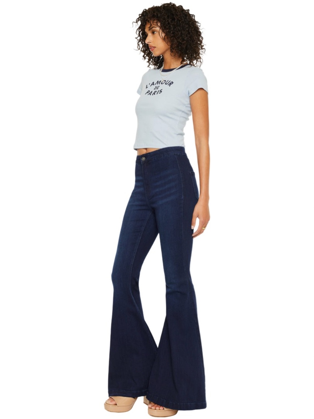 KanCan Jainey High-Rise Extreme Flare Jeans Size 27